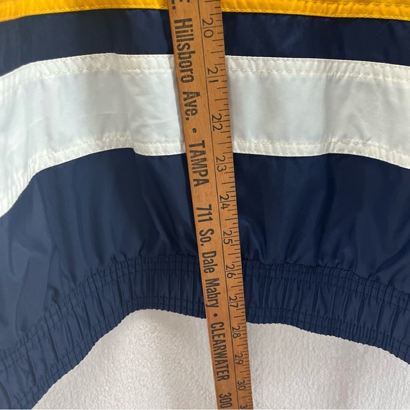 Vintage Adidas Track Jacket Mens Large Windbreaker Full Zip Retro Striped Navy - Picture 10 of 10